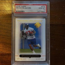 2005 Brandon Jacobs Rookie Card PSA 10. rookie card picture