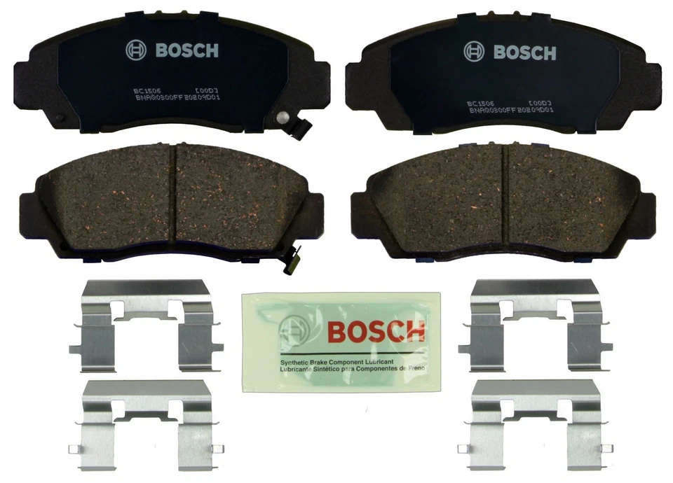 Kit de pastilhas de freio e rotor Bosch QuietCast cerâmica para 2011-2014 Acura TSX - Imagem 3 de 4