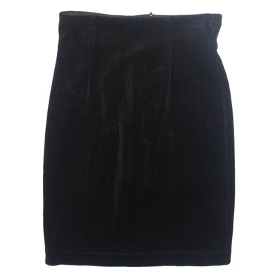 Vintage BENETTON Damen Bandagenrock schwarz kurz 90er Samt S