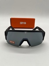 SPY Optic Monolith Sunglasses Men  s One Size Shield Black Gray Happy Lens