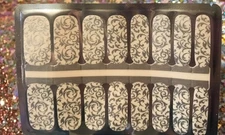 Color Nail Polish Strips, 16ct.  Classic damask