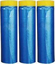 Plastic Sheeting Automotive Masking Tape - 3 of Set 59 in , Blue, Yellow