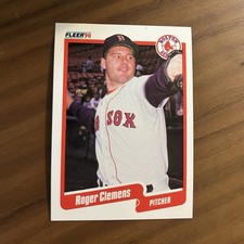 ERROR-1990 Fleer Roger Clemens #271 Boston Red Sox Base Set Baseball Card