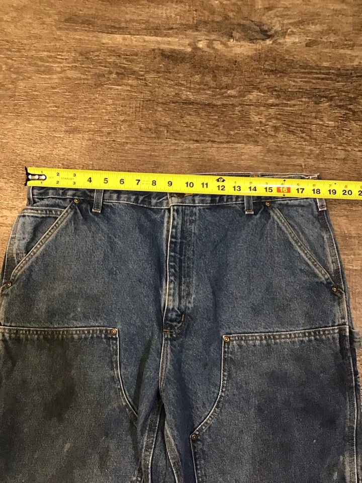 Lote-373-Pantalones Carhartt Vintage Doble Rodilla Para Hombre Talla 34X30 Bonitos  Foto 3 de 4