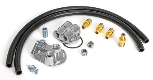 Trans Dapt 1627 Single Oil Filter Relocation Kit 22mm x 1.5 Thread Vertical Port