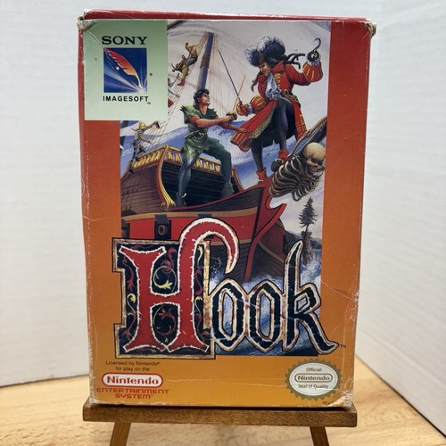 NES Hook -Box Only- (Nintendo Entertainment System, 1992) Dust Sleeve Styrofoam
