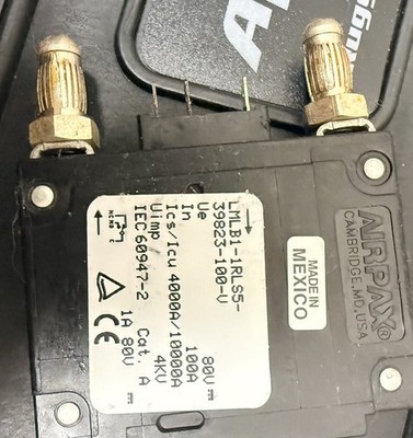 100A -48V DC Telecom Circuit Breaker Plug-In LMLB1 Open Box