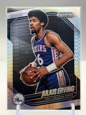 Julius Erving 2024-25 Panini Prizm Black Hyper Prizms #263