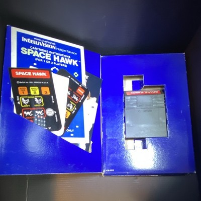 Mattel Electronics Space Hawk Intellivision Shooter Game 1981 w/ Box Manual