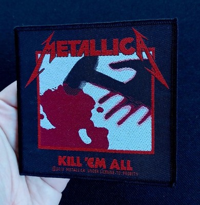 METALLICA ~ KILL 'EM ALL ~ Sew On Woven LICENSED Band Album Battle Jacket PATCH