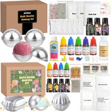 Bath Bomb Making Kit- 30Pcs DIY Bath Bomb Kit for Kids, Make Your Own Spa Set, S