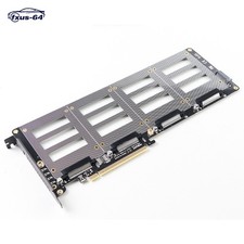 NEW U.2 SSD to PCIe X16 Adapter PCIE 4.0 to 4 Disk U.2 SFF-8639 SSD Riser Card