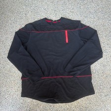Husdon Outerwear Mens 2XL XXL Long Sleeve Black Quited Red detail shirt