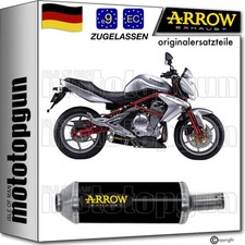 auspuff zugelassen schwarz maxi arrow fur kawasaki er6n er-6n 2011 11