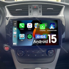 For Nissan Sentra 2013-2018 Gps Car Radio Android 15 Stereo Apple Carplay 464gb