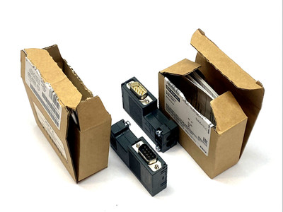 Siemens 6ES7972-0BA12-0XA0 PROFIBUS DP Connector 90° 12Mbit/s LOT OF 2