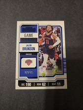 2023-24 Panini Contenders Jalen Brunson Blue Game Ticket /49