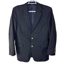 Brooks Brothers Madison Blazer Men's 42R Loro Piana Italy Navy Blue 2 Button