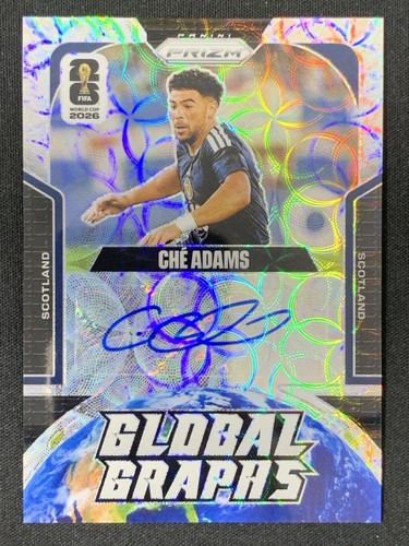 Che Adams 2026 Panini Prizm FIFA World Cup Global Graphs Choice Auto #GG-CA