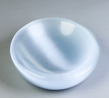 Pretty ! Cat's eye Quartz Crystal Stone Carved Bowl Reiki Healing Specimen