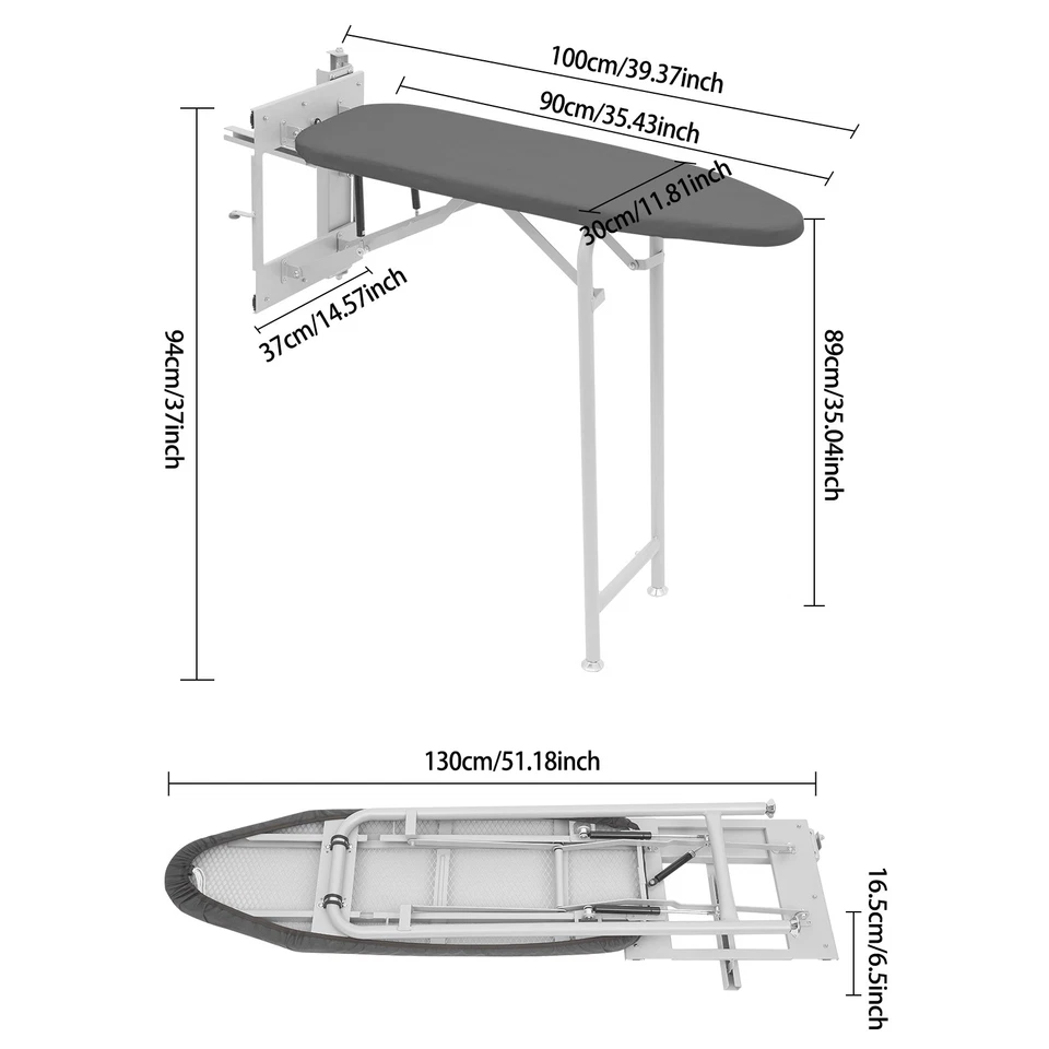 Pull-Out Ironing Board, Hideaway Ironing Board, Foldable Ironing Board - Image 4 of 4