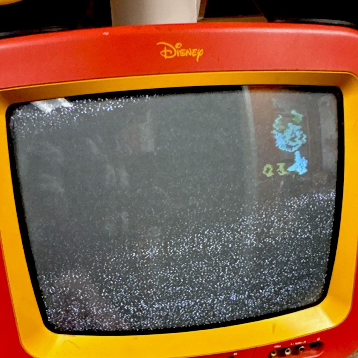 Disney DT1350-C Red Yellow Black CRT TV with Mickey Mouse Ears