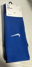Nike Matchfit Soccer Knee High Socks Blue Unisex Size LARGE M 8-12 W 10-13 NWT 