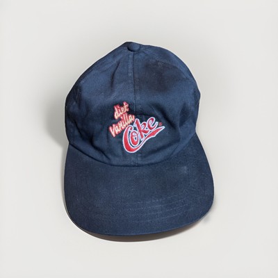 Diet Vanilla Coca Cola 90 s Vintage Adjustable Black Cap One Size Fits All 