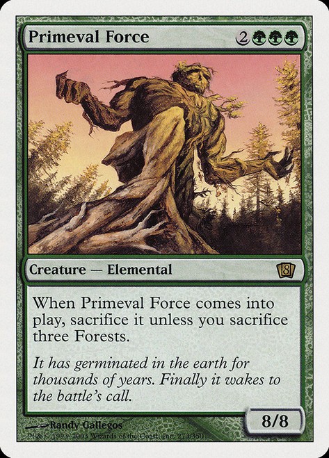 MP Primeval Force, MTG, Eighth Edition, Magic the Gathering, 273 *I