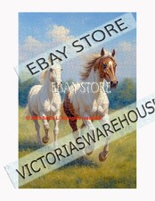 1000 piece jigsaw puzzle Horses Running Pasture country pasture