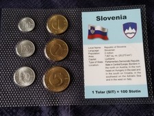 Slovenia Almost Uncirculated Set 1992-96 - 10 Stotinov - 5 Tolarjev - i