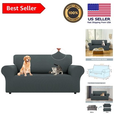 Durable Sofa Slipcover for Medium Sofas - Protects Against Stains & Scratches