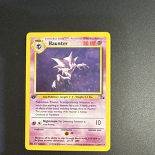 Pokémon TCG Haunter Fossil Holo Rare Unlimited 6/62 50 HP 1999 English