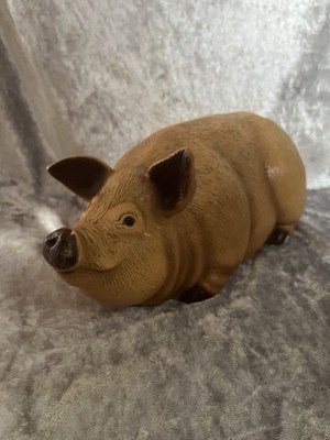 Rare Vintage 1988 Arnel s Pig Brown Detailliert Keramik Bauernhaus Landhaus Küche