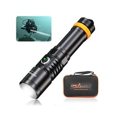 ORCATORCH D710 Scuba Diving Light, 3000 Lumens Super Bright Underwater Flashl...
