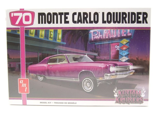 Chevrolet Monte Carlo Lowrider 1970 Kunststoffbausatz Modellauto 1:25 Amt-image