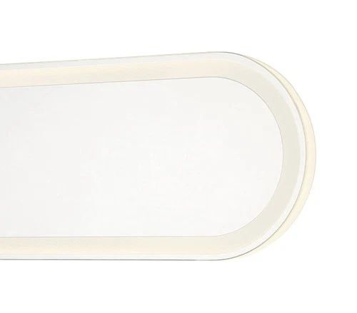 Minka Lavery 6119-3 36" W x 6-3/4" H Contemporary Oval Metal - White - Picture 3 of 8