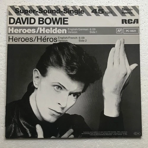 David Bowie - Heroes / Helden / Héros - 12" vinyl Maxi Single - 1982 RCA PC 9821