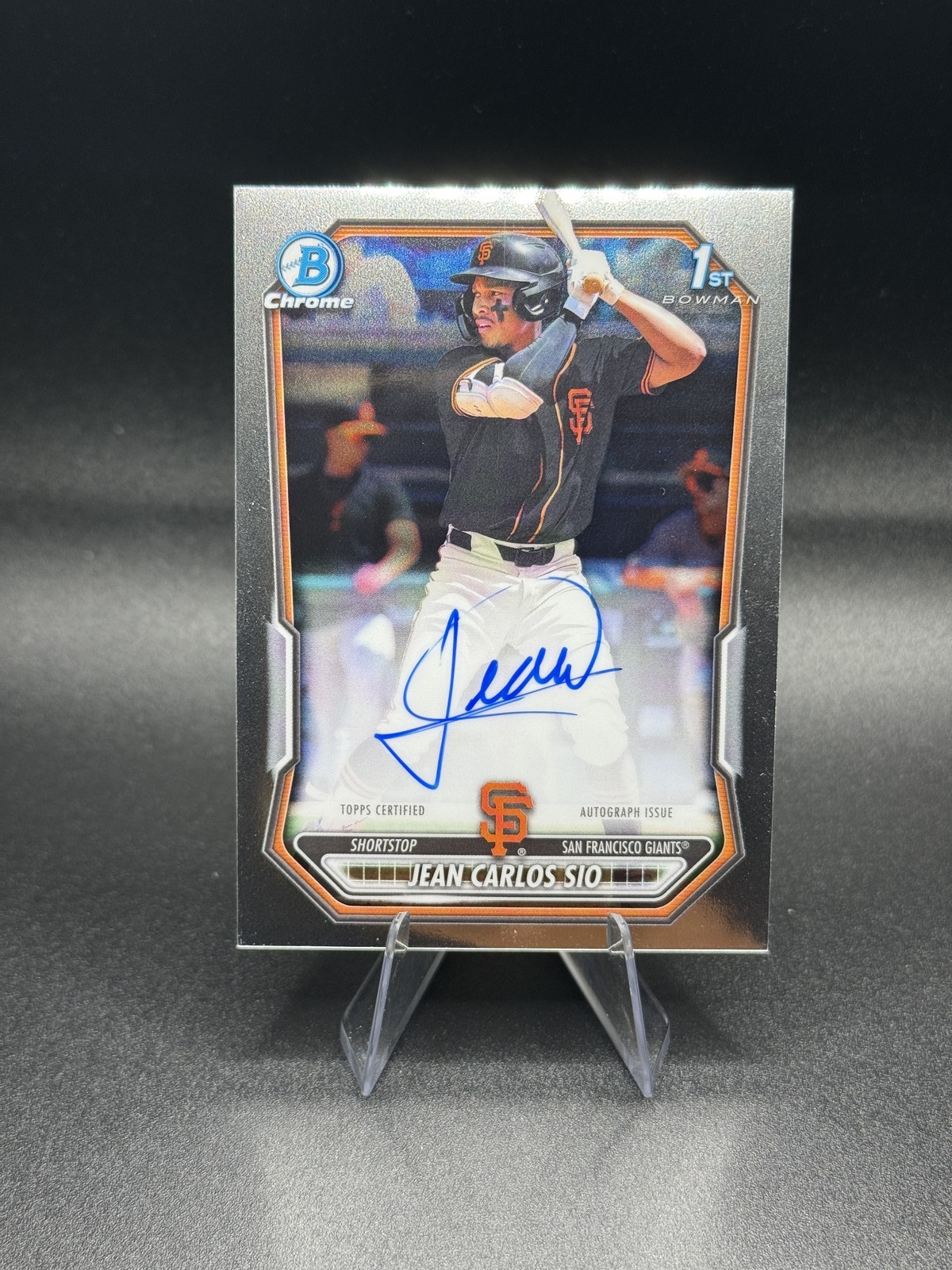 JEAN CARLOS SIO 2026 Bowman Chrome Prospect Autographs #CPA-JSL Giants