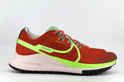 Nike React Pegasus Trail 4 Trailrunningschuhe UK 4,5 orange grün DJ6159-801