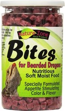 Nature Zone Bearded Dragon Bites Nutritious Soft Moist Food 9oz - 3 Pack