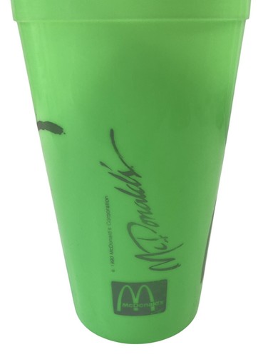 Vintage 90s Plastic Cup Lot Hardees McDonald Fat Tuesday Baltimore New York Prop - Picture 12 of 20