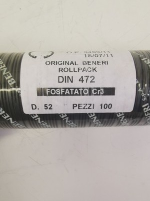 Beneri OP.3466/11 Circlips Phosphated Cr3 DIN 472 D.52 170 Pieces NEW