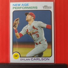 2022 Topps Heritage #NAP-15 Dylan Carlson New Age Performers St Louis Cardinals 