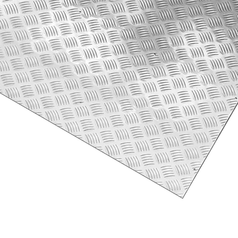 24" X 96" Aluminum Plate Sheet, 8 Ft Embossed Aluminum Checker Tread