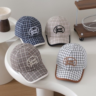  Süße Kinder Baseball Cap - Color Block Design mit gestickten Buchstaben