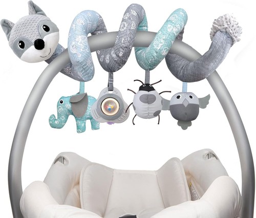 Car Seat Toys Newborn Stroller Toys, Baby 0-3 Months Infant Gray