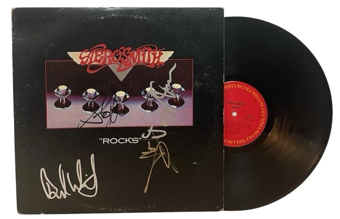 Aerosmith Signed In Original Autographed Rock & Pop Records for