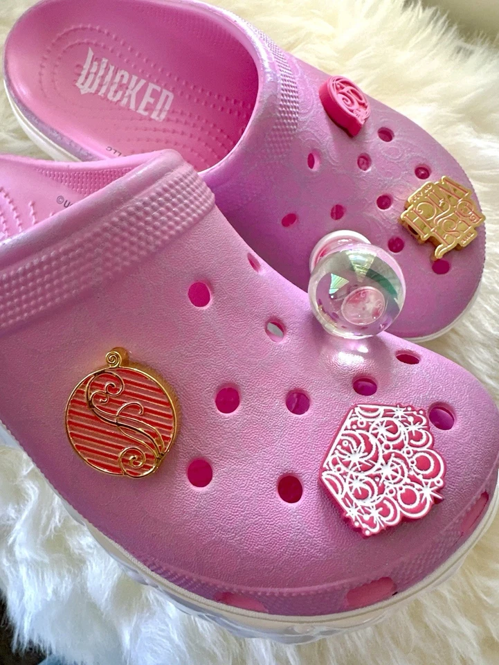 Zueco Sirena Crocs X Wicked Glinda 'Rosa' Nuevo con Etiquetas - 210525 ENVÍO RÁPIDO W7/M5 Talla 37-38 Foto 4 de 4