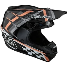 NEW Troy Lee Designs SE4 POLY WARPED Motocross Helmet W/MIPS Blk/Copper All SIze
